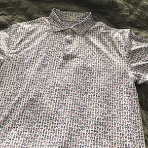 EUC Peter Millar Summer Comfort golf shirt large